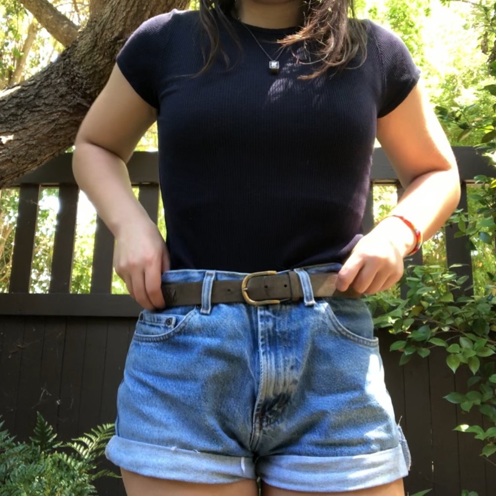 Uniqlo navy knitted shirt